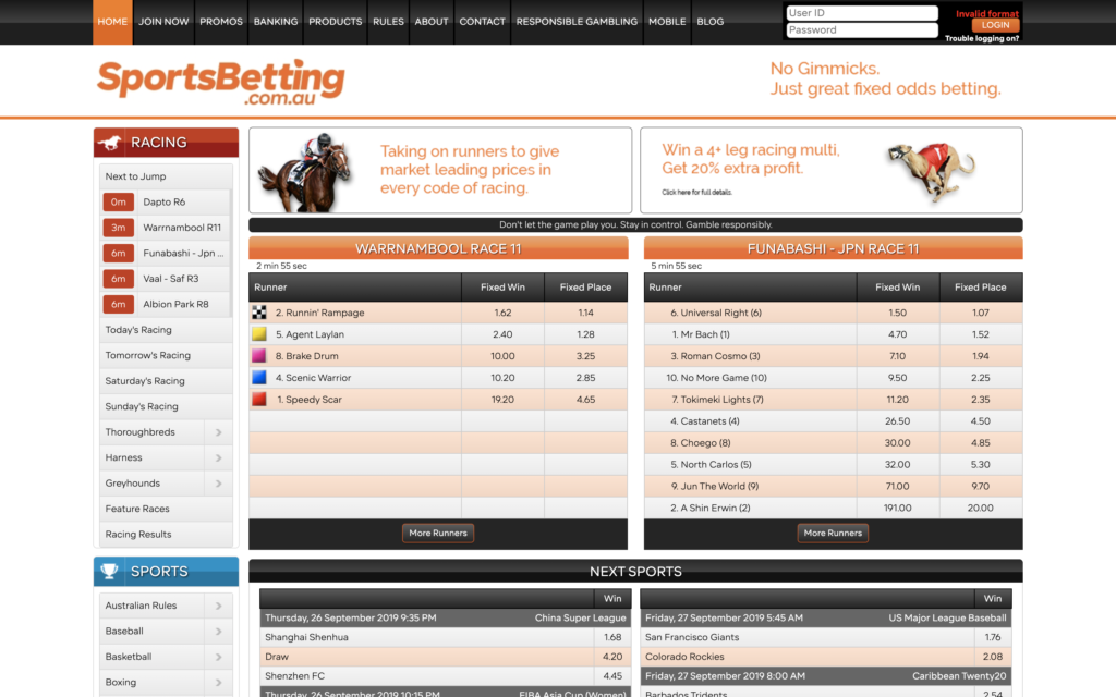 Review Read before you bet with SportsBetting