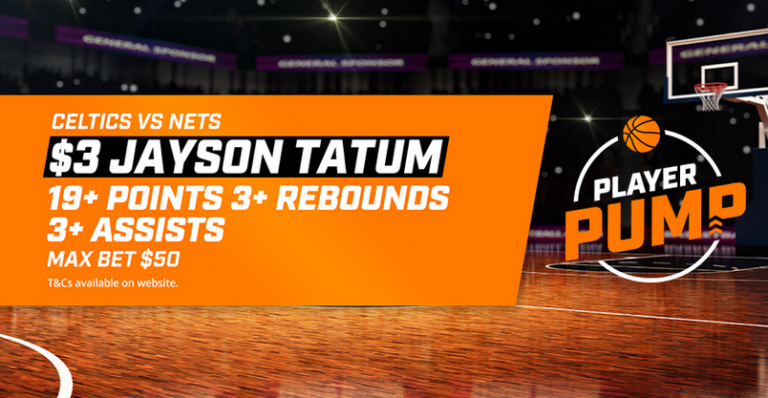 Neds Celtics vs Nets Promo - $3 for Jayson Tatum to Have 19+ Points, 3+ Rebounds & 3+ Assists ...